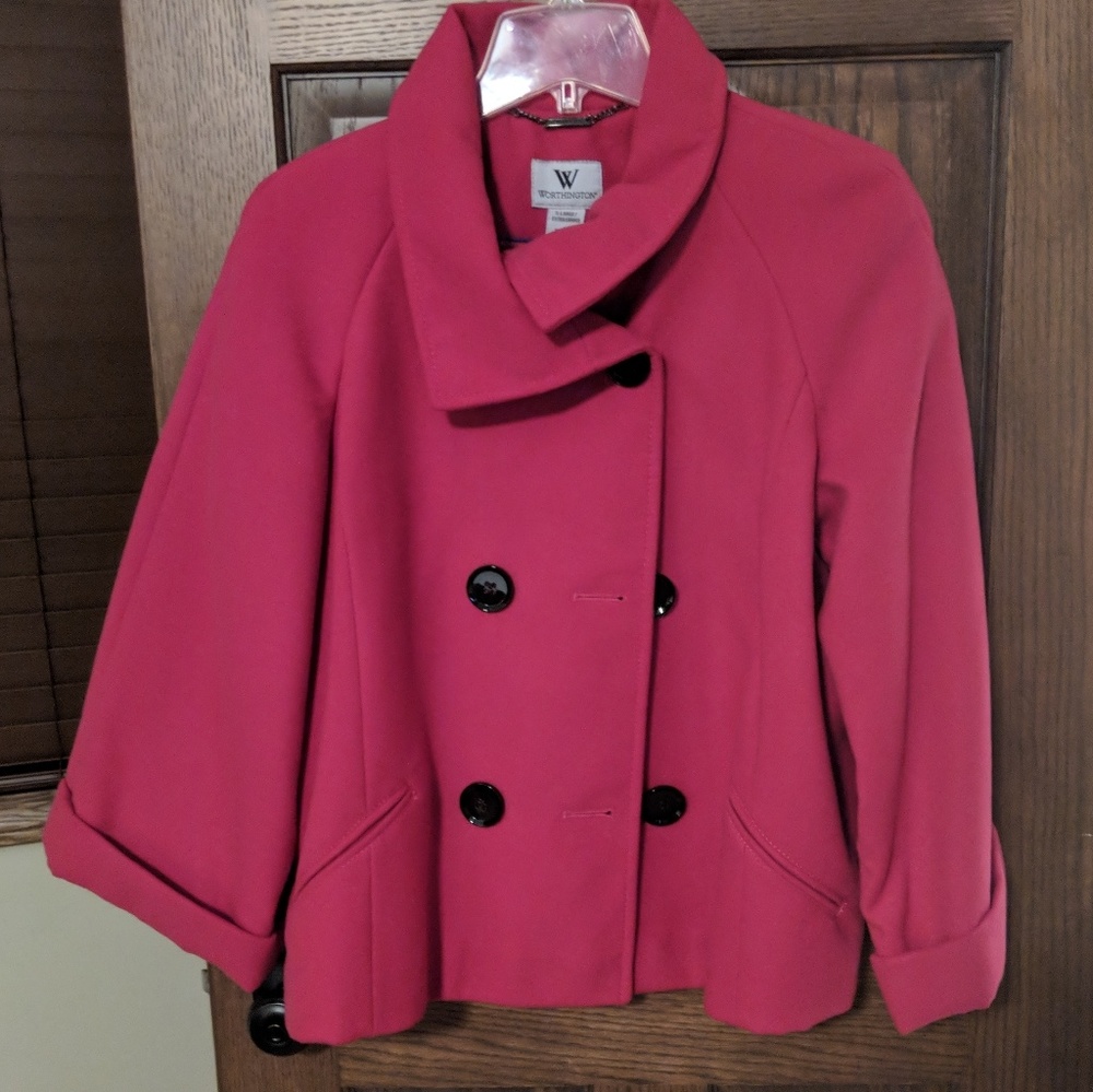 Double breasted peacoat short